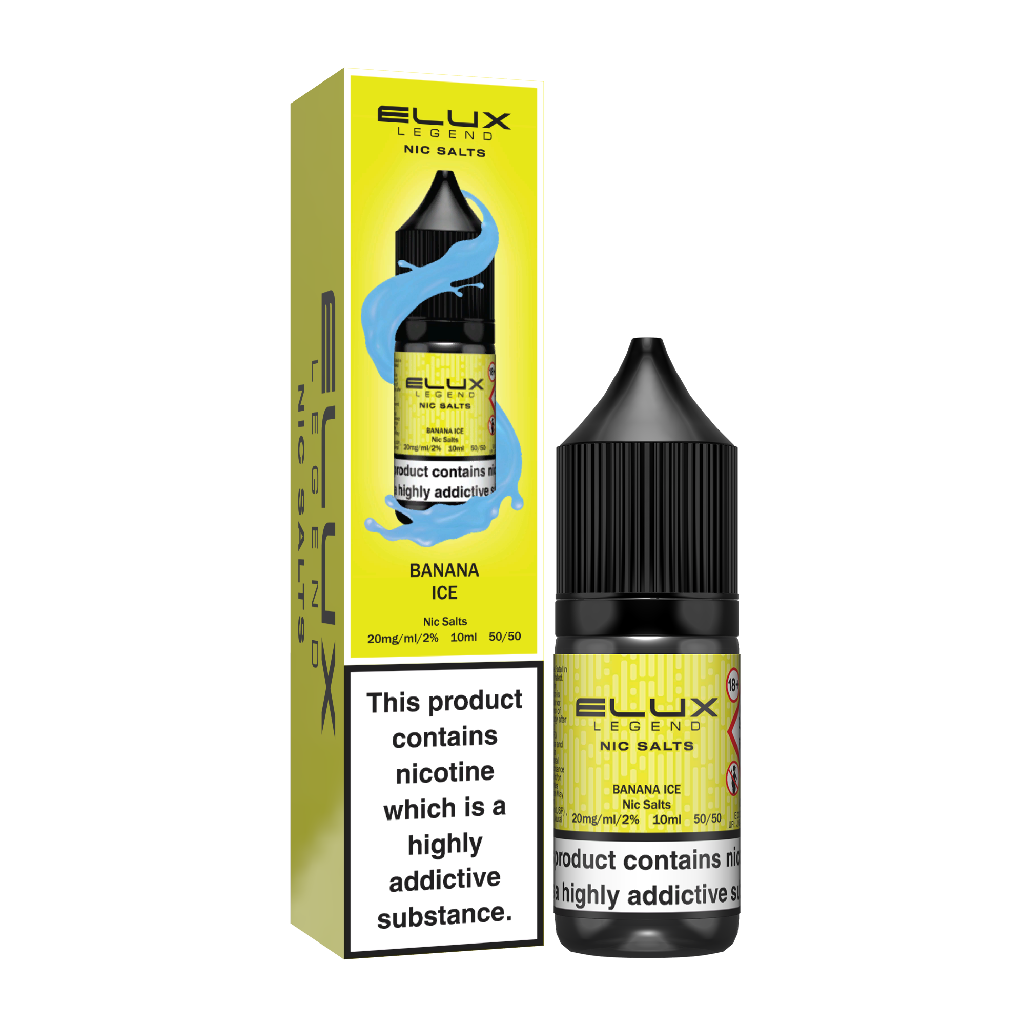 Elux Legend Banana Ice Nic Salt E-Liquid – 10ml